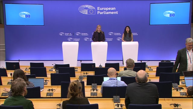 Press conference by Arba KOKALARI (EPP, SE) and Michael MCNAMARA (RE, IE), co-rapporteurs on the outcome on AI Omnibus negotiations
